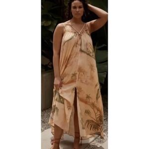 Tahneed Kelland for Anthropologie Loose Tropical Print Size XS Boho Resortwear